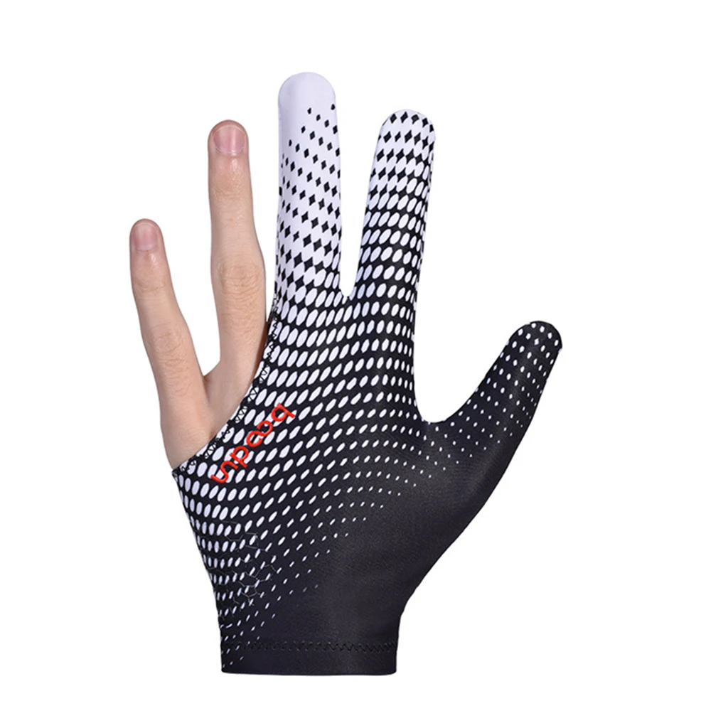 Elastic 3 Fingers Gloves for Billiard Shooters Carom Pool Snooker Cue Sport