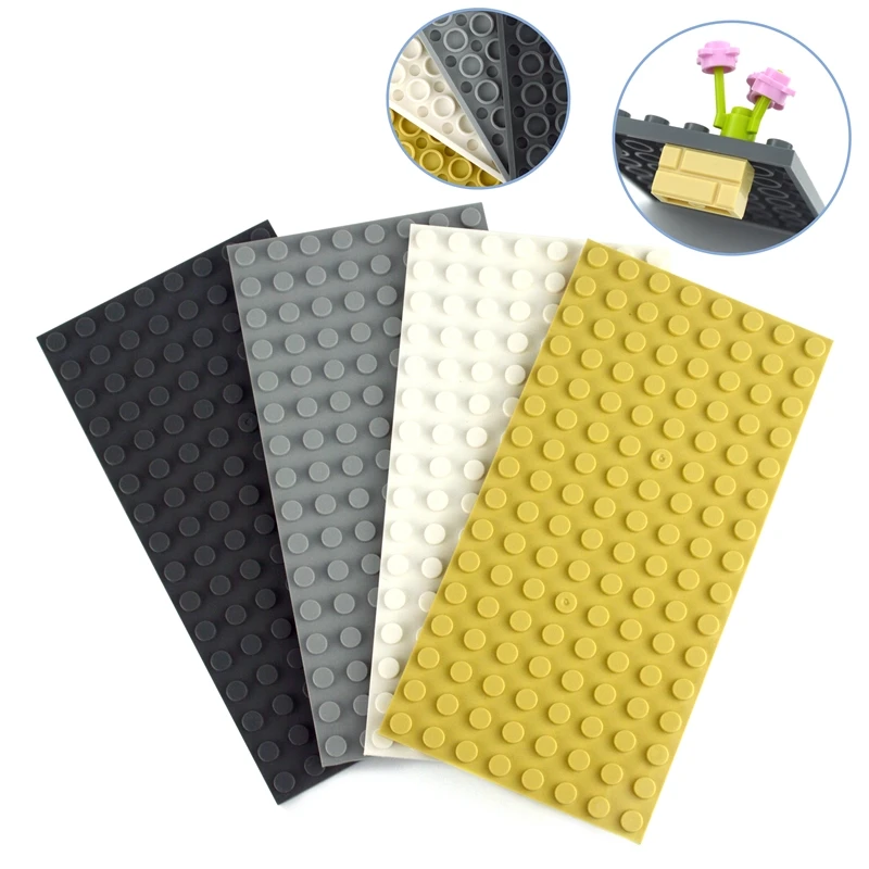 DIY Building Block 6x8 8x16 Dots Base Plate MOC Brick Parts for Kids Plate Assemble Particles City Toys building blocks construction blocks