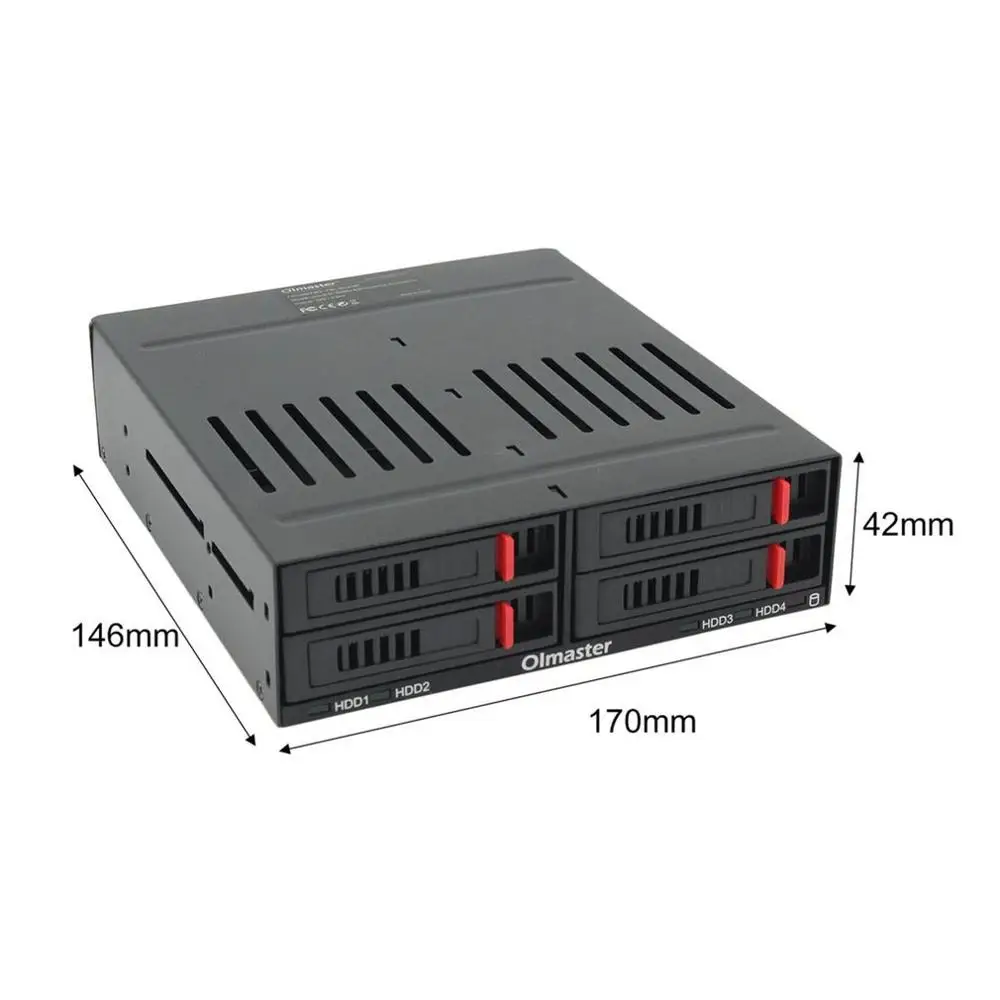 Для OImaster четыре 2,5 дюймов Слоты SATA Внутренний стойки Жесткий диск чехол внутренний запасной аккумулятор мобильного стеллаж для выставки товаров с Светодиодный индикатор Ёмкость расширения