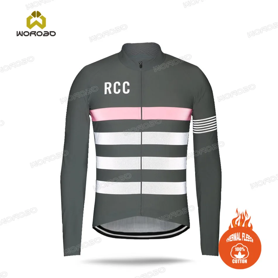 

Rcc Pro Team Winter Men Cycling Jersey Long Sleeve Thermal Fleece Clothing Sweatshirt Race Uniform Bicycle Jacket Invierno 2020
