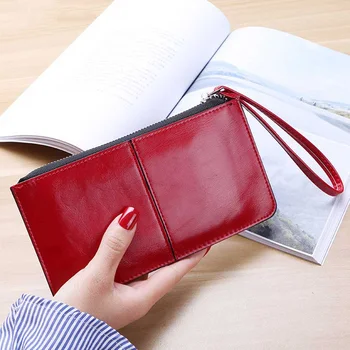

Hot Solid Wallet Folds Card Holder Zipper Purse inside Women Wallet For Gift Drop Shipping