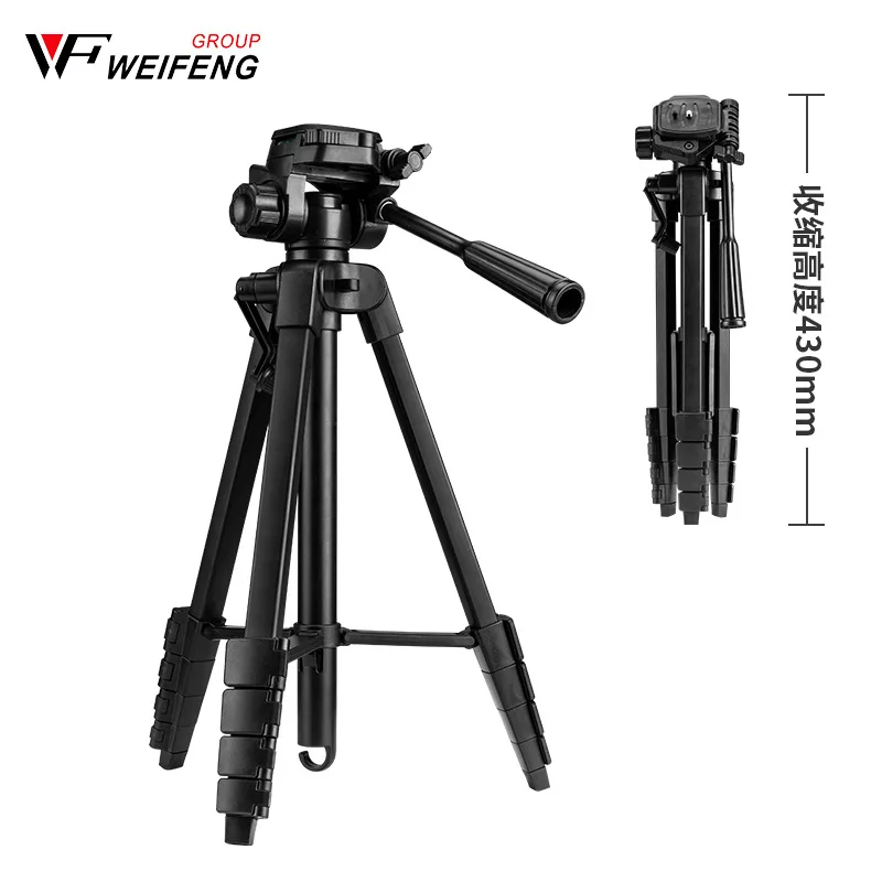 Weifeng355 Tripod For Camera SLR camera tripod micro single photography portable mobile phone live support Monopod | Электроника