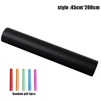 

PVC Blackboard Wall Sticker Removable Self Adhesive Chalkboard with Chalks SGA998