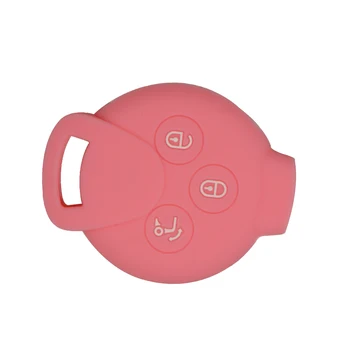 Keyforkess3 pulsanti per Benz Mercedes Smart Fortwo 451 MB City Roadster Silicone Remote Car Key Shell custodia protettiva copertura in gomma - YIQIXIN 3 pulsanti per Benz Mercedes Smart Fortwo 451 MB City Roadster Silicone Remote Car