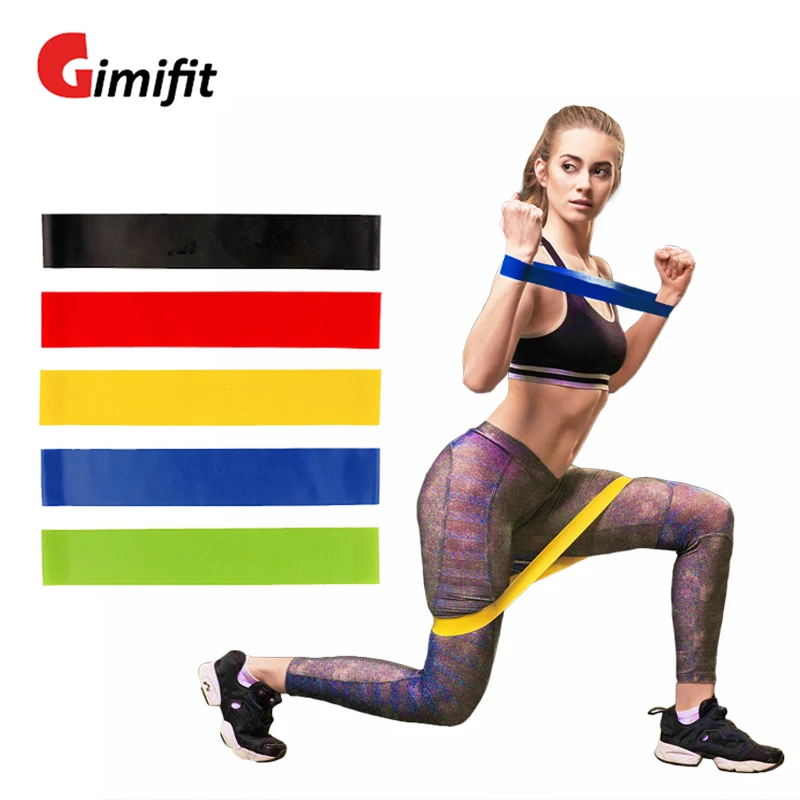 Спортивные Эспандеры Gimifit эластичные ленты для йоги кроссфита тренировок