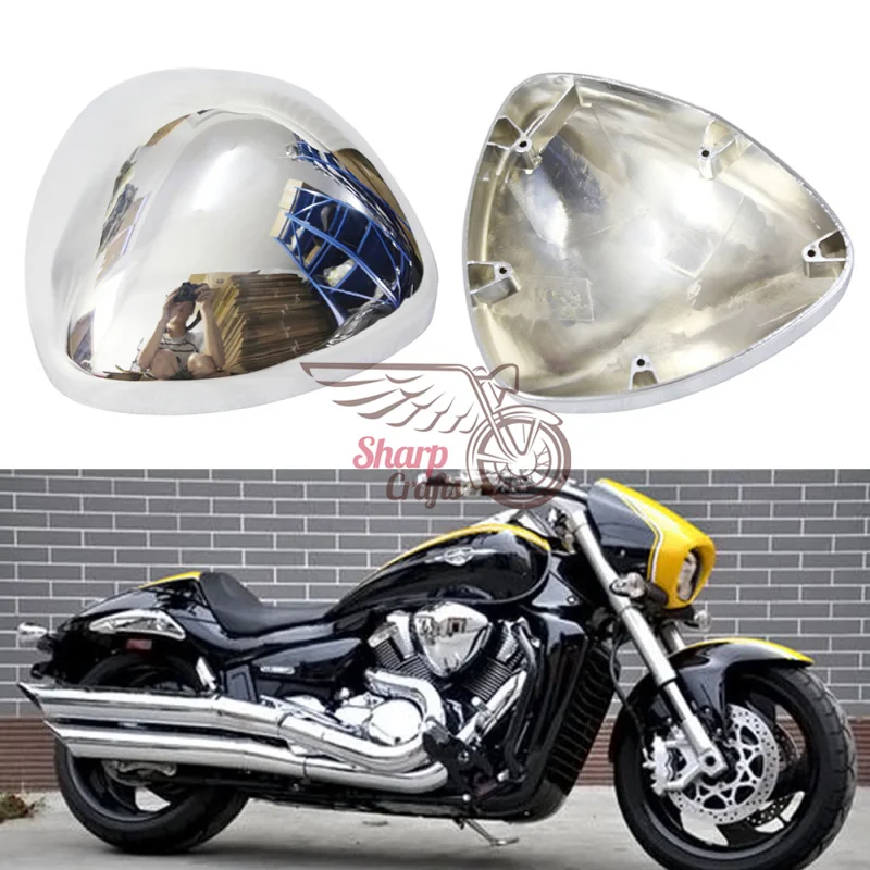 Motorcycle Chrome carburetor Air Cleaner Filter Cover Cap For SUZUKI BOULEVARD M109 M109R INTRUDER VZR1800 Left Right Side | Автомобили и