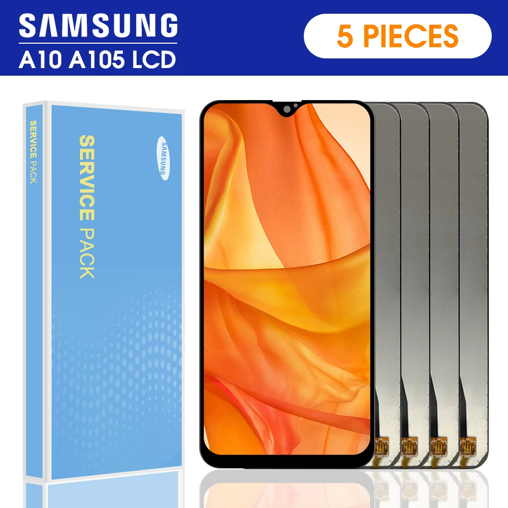 Оригинальный ЖК-дисплей 5 шт./лот 6 2 дюйма для Samsung Galaxy A10 A105 A105F SM-A105F сменный экран