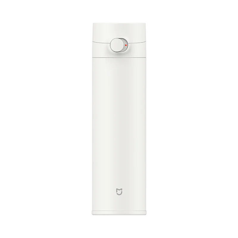 White Термос Xiaomi Mijia 2 чашки Вакуумная чашка из нержавеющей стали 480 мл портативная чашка для воды с холодным замком эластичная сменная бутылка - Цвет: White
