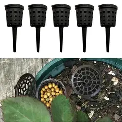 10/50 Pcs Plant Fertilizer Mesh Baskets With Lid Orchid Cultivate Park Root Nursery Pots Bonsai Agriculture Aquarium Portable