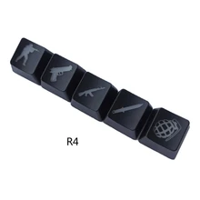 Aliexpress - 67JA 5Pcs OEM R4 Profile ABS Backlit Keycap Gaming Keycaps Key Button Keycaps ABS Cap for Cherry MX Mechanical Keyboard CS GO