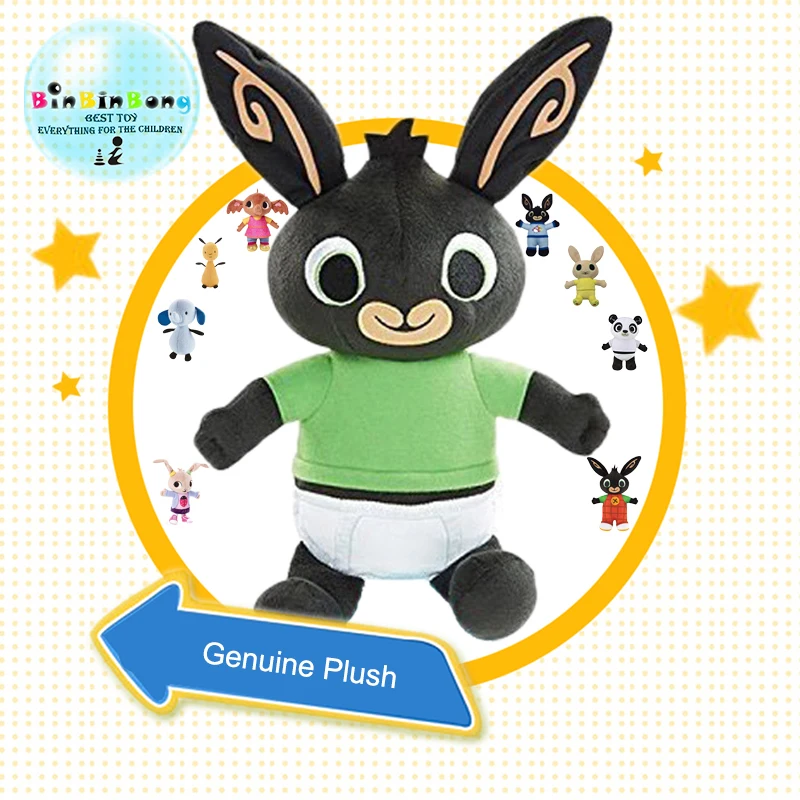 Настоящая плюшевая игрушка Bing Bunny sula flop Hoppity Voosh pando bing coco, куклы peluche, игрушки для детей на день рождения, рождественские подарки