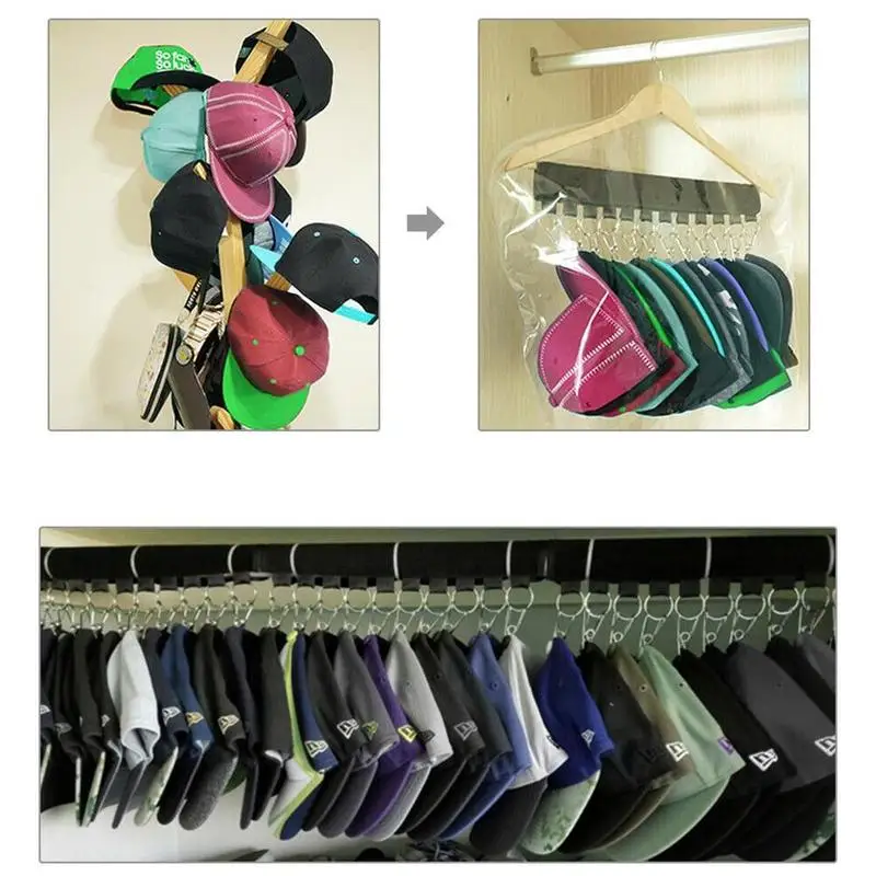 Foldable Hangers For Clothes 10 Baseball Cap Holder Hat Organizer For Closet Rack Organizers Storage Door Closet Hanger