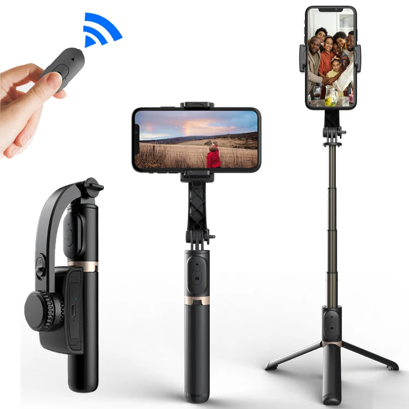 Roreta-estabilizador de cardán de mano, soporte de monopié para selfi, Bluetooth, para teléfono inteligente, grabación de vídeo en vivo