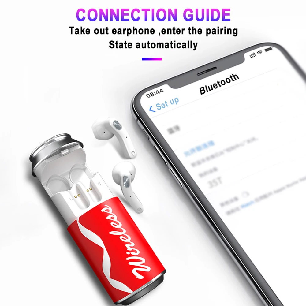 Wireless Bluetooth 5 1 Heatphone Hi Fi Stereo Smart Touch Control Noise Reduction Sport Earphones For Samsung Huawei iphone