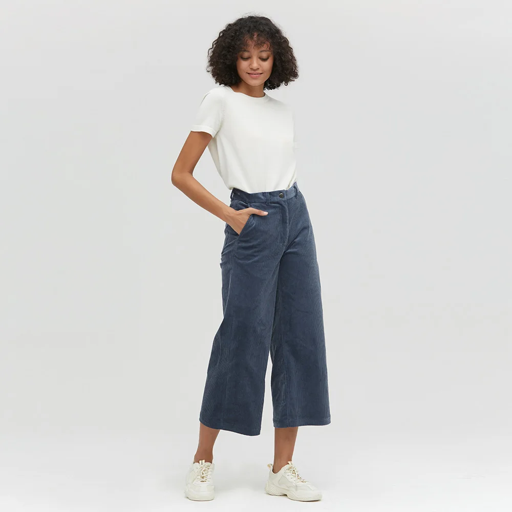 LILYSILK Брюки Стильные широкие Вельветовые женские новые