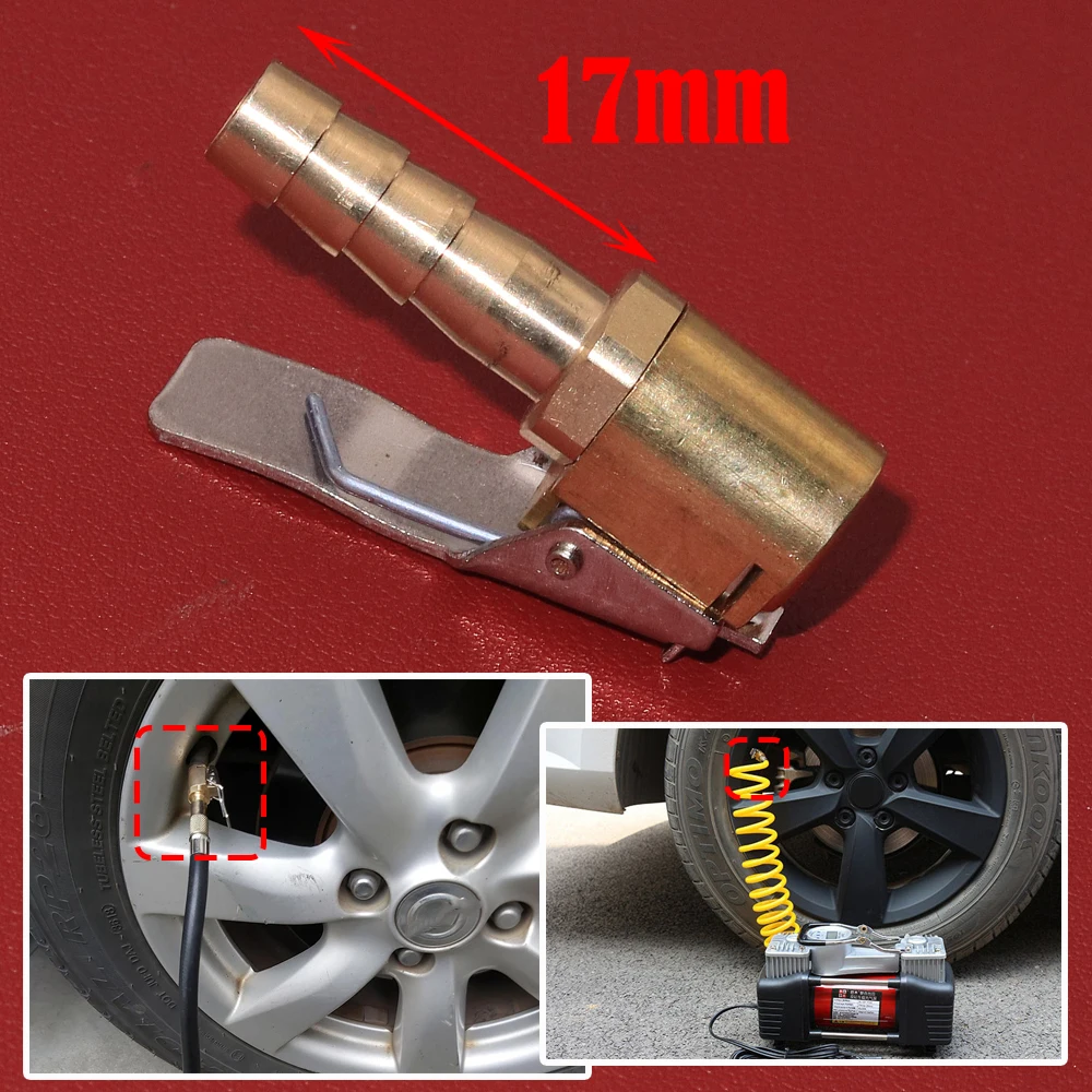 

Зажимной патрон для автомобильных шин, латунный соединитель клапана насоса, 8 мм, для надувных насосов