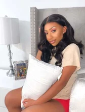 Pelucas de cabello humano brasileño Remy para mujer, postizo de encaje de 4x4 con ondas, línea de pelo prearrancado