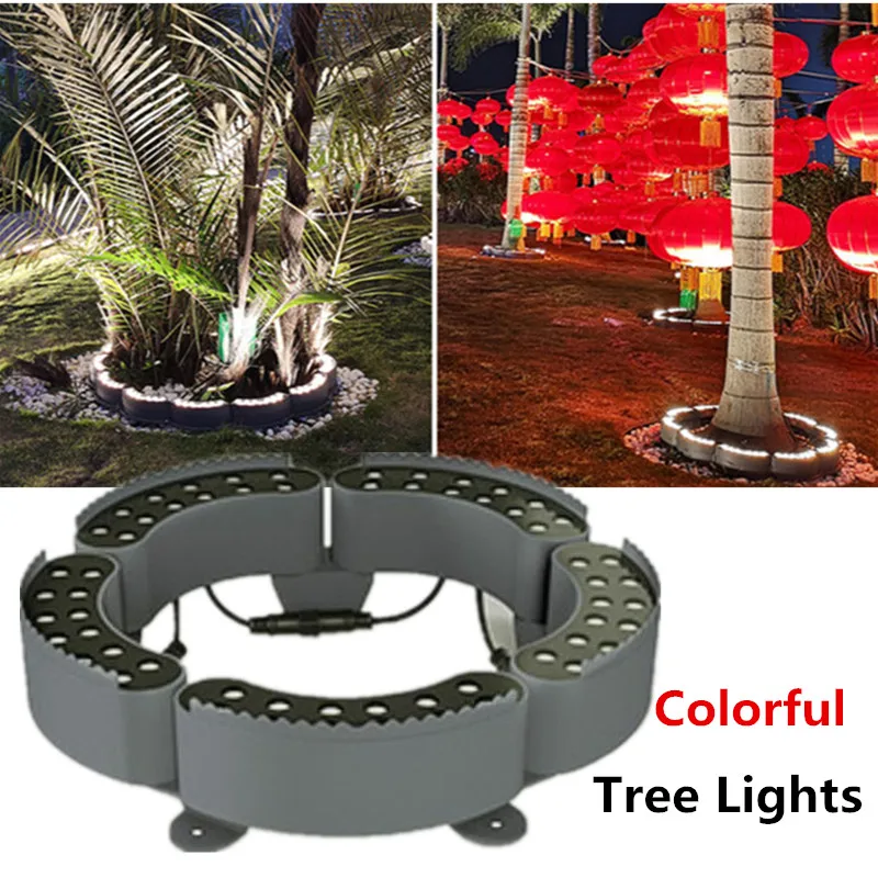 Tree Light Pillar Light Led Tree Holding Lamp Rgb Colorful Column Lamp Waterproof Led Underground Light Outdoor DC24V 72W