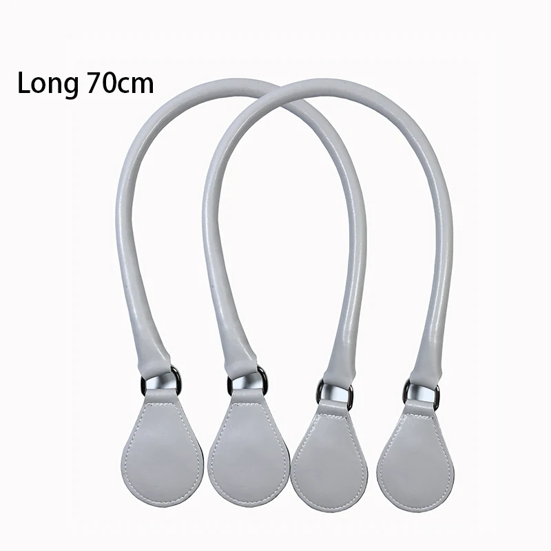 Short Long PU Round Belt Handle with D Buckle Drops handle straps for Classic Mini O Bag Obag silicon Accessories shoulder bag 