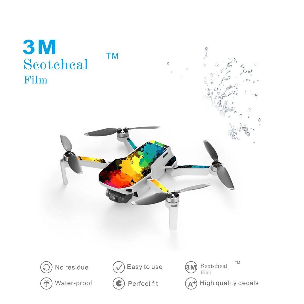 Для DJI Mavic мини-наклейка набор корпус пульт дистанционного управления ПВХ наклейка s Защитная пленка аксессуары запасные части