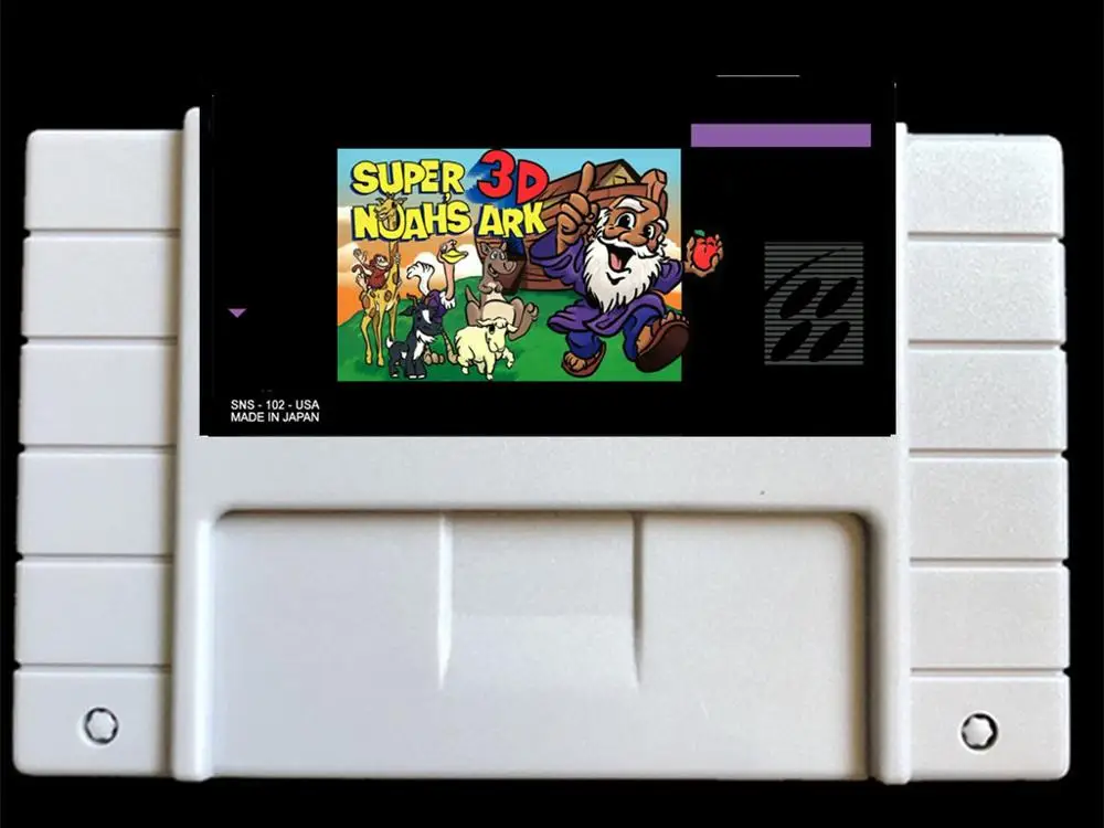 Super Noah's Ark 3D USA-NTSC Версия 46 pins игровая карта NTSC Версия для ретро видеоигр Консоль