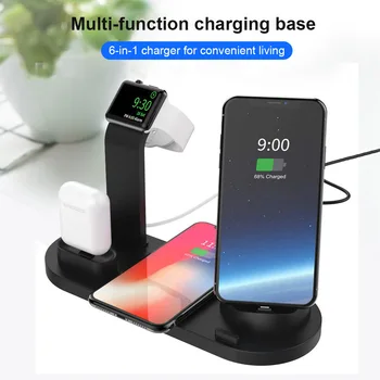 

10W Qi Wireless Charger Pad For Blackview BV6800 Pro BV5800 pro BV9500 BV9600 Pro USB Type C 4 in 1 Charging Station Dock