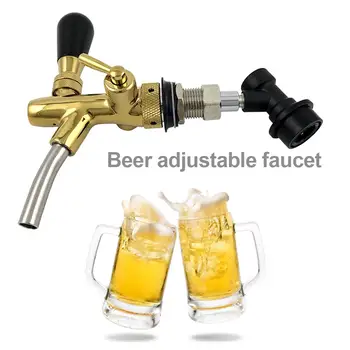 

Stainless Steel Faucet Tap Draft Beer Faucet for Home Brew Fermenter Wine Draft Beer Juice Dispenser Drink Fridge Kegs