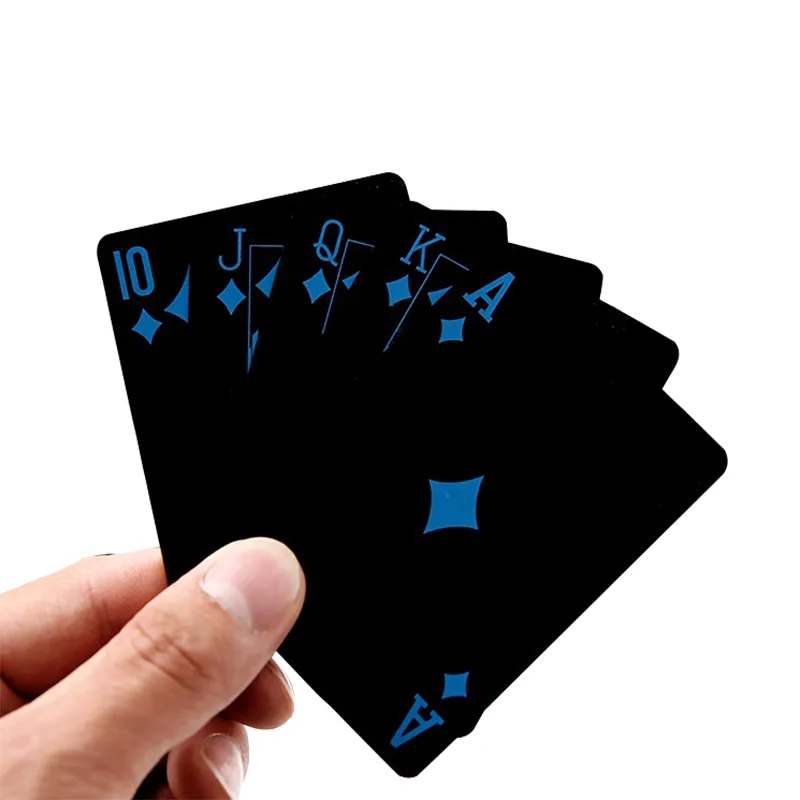 24k Vergoldet Spiel Karten Full Poker Deck 99.9% Pur Holz Geschenkverpackung 