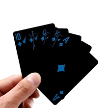 24k złota karty do gry Poker Deck złoty liść pokera garnitur z tworzywa sztucznego magia wodoodporna pokładzie karty magiczne wody prezent kolekcja tanie tanio QzeUpwardSpirit CN (pochodzenie) 12 lat 0-30 minut nieograniczone Primary Normalne Karty plastikowe pokrywa karty Magic Playing Cards