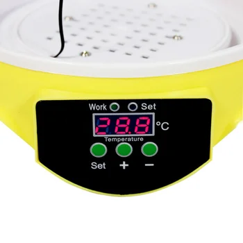

7 Eggs Holder Semi-auto Egg Turning Incubator Egg Poultry Hatcher With Temperature Control Isolation Box for Chickens Ducks Goos