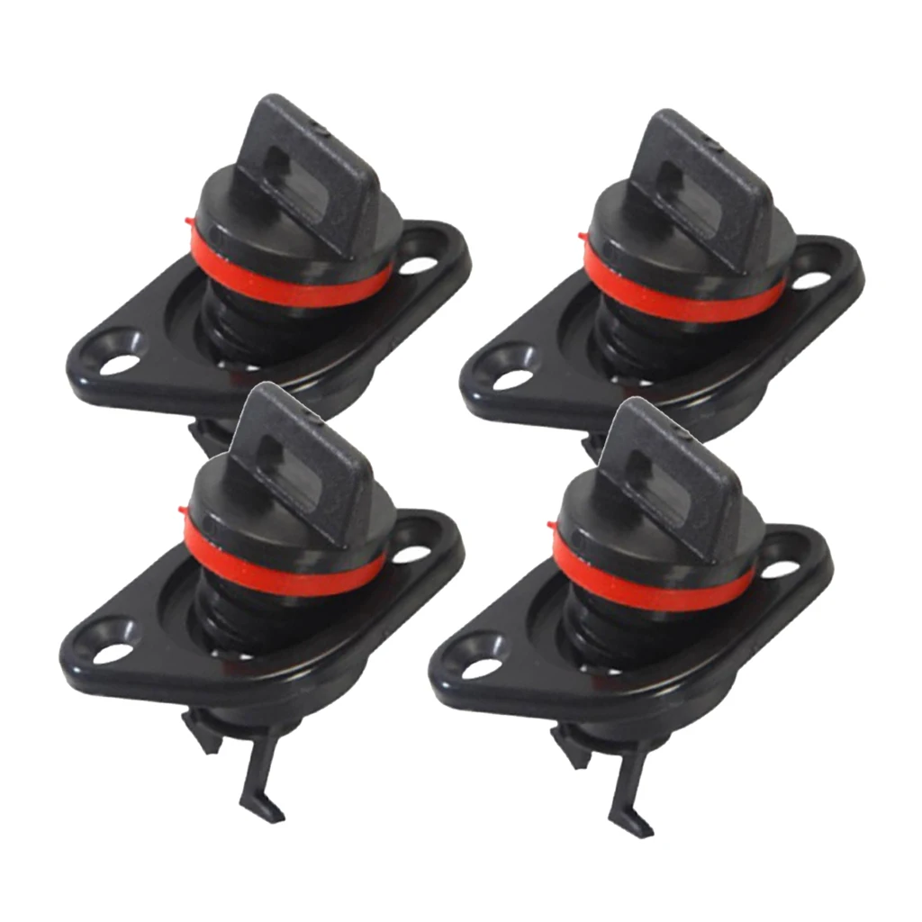 4 Pieces Oval Garboard Drain Plug Boat Sailing 1'' Hole Thread for 3/4''