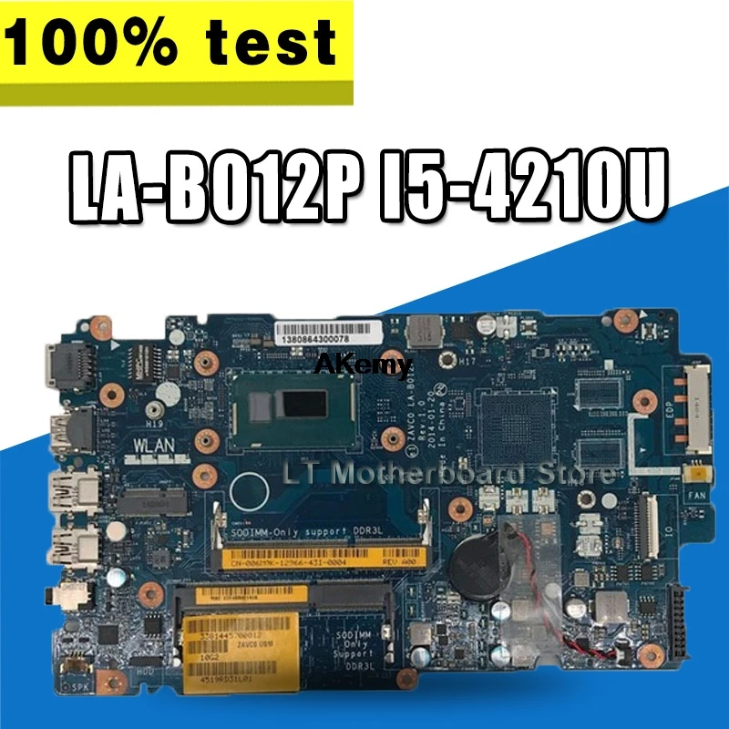 

FOR Dell Inspiron 5447 5442 5542 5547 Laptop Motherboard I5-4210U LA-B012P Motherboard tested 100% work
