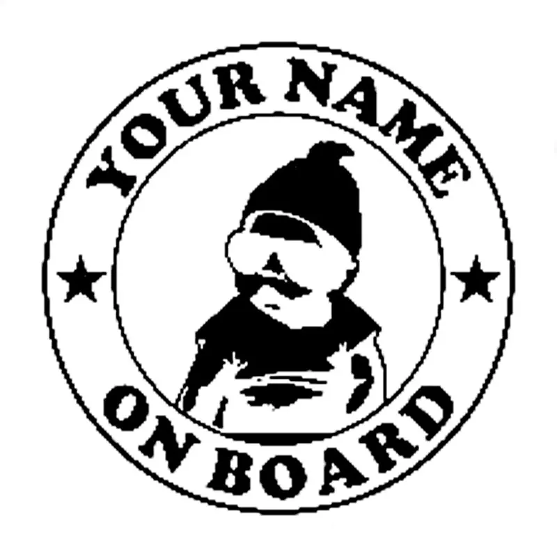 

13CM*13CM Custom Baby Carlos Hangover Cute On Board USA KK Vinyl FUNNY Car Syling Motorcycle Decorating Stickers