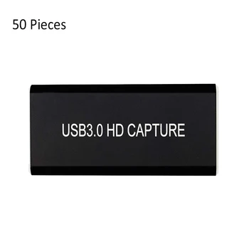 

50 Pcs Hdmi capture card hdmi to usb 3.0 type c 4k video capture device with 3.5mm for ps4 wii xbox phone tv stb game recording