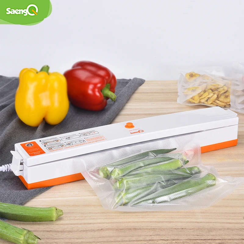 Sellador eléctrico de alimentos al vacío para cocina, máquina de envasado al vacío para el hogar, incluye 15 Uds.