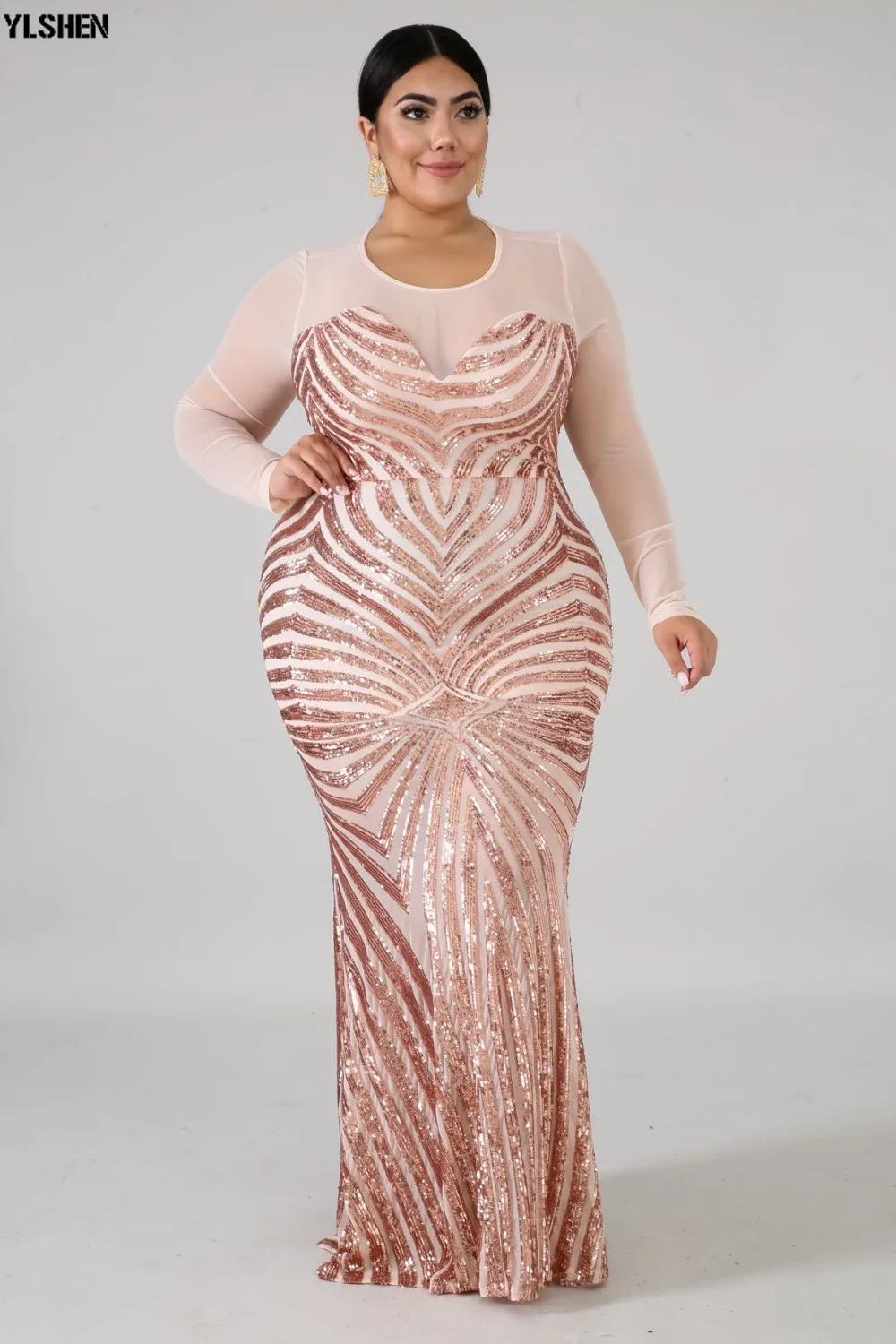 Party African Dress Dashiki African Dresses for Women Basin Riche Africa Clothes Slim Long Sleeve Robe Africaine Femme 2019 05