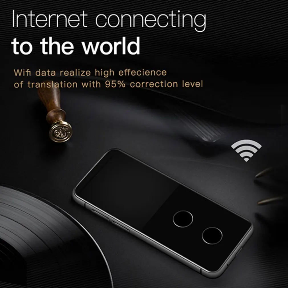 Мини Портативный Android 7,0 WI-FI смарт-42-Язык речь переводчик 4 Гб+ 512 ГБ двухполосный в режиме реального времени перевода