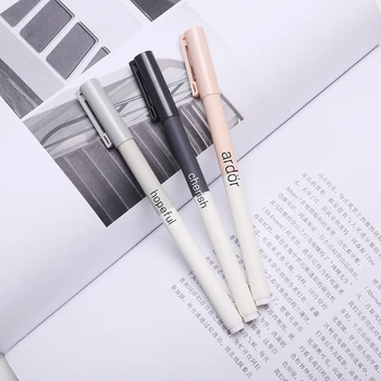 

3 PCS/lot Creative School Gel Pens Set Kawaii Black Liquid-ink Writing Pen Student Gift Office School Stationary Supplies 04289