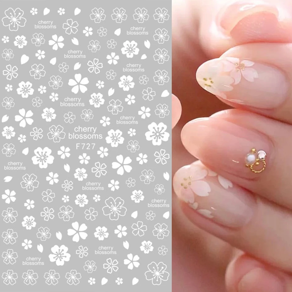 Mixed Flower Nail Foil
