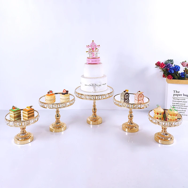 Marco de pastel de cristal cuadrado, bandeja de pastel de exhibición de  fiesta, Base de postre decorativa de Metal para magdalenas _ - AliExpress  Mobile