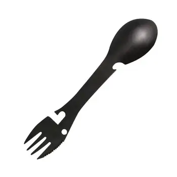 

Stainless Steel Outdoor Camping Survival EDC Tool Fork Tools Spoon Knife Picnic Bottle/Can Opener Z1B9