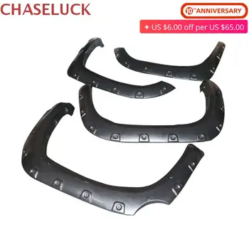 

For Toyota 07-13 TUNDRA Pickup Fender Flares Wheel Cover Mud Guard Protector Splash Protection Mudguard Pocket Rivet Style 4PCS