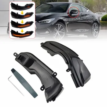 

Flashing Water Dynamic Blinker Turn Signal LED Side Mirror Indicator Light For Infiniti Q30 Q50 Q60 Q70 QX30 QX50 QX60 QX70