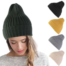 Шерстяная теплая шапка, зимние шапки бини для женщин, шапка для девочек, корейский стиль, модная шапка Femme Hiver, Женские аксессуары, головные уборы, подарки