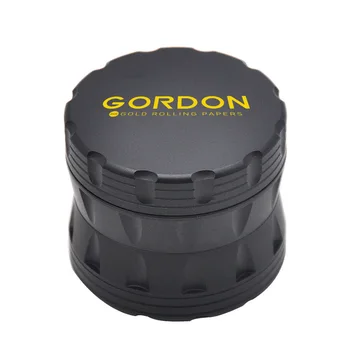 

GORDON Tobacco Grinder Drum Style Aircraft Aluminum 63MM 4 Piece Sharp Diamond Teeth Metal Smoking Herb Grinder