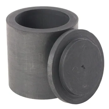 

High Purity Graphite Melting Crucible Casting With Lid Cover 40*40mm For Silver&black
