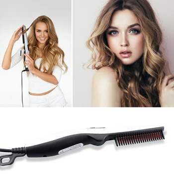 

Multi-functional Quick Beard Straightening Comb Men Hair Curler Styling Combs Men Massage Straight Comb Straight
