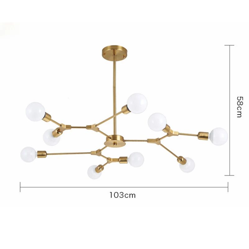 Современные Люстры, светодиодная люстра, люстра для дома, люстра для гостиной, подвесные лампы, Золотая люстра Youlaike
