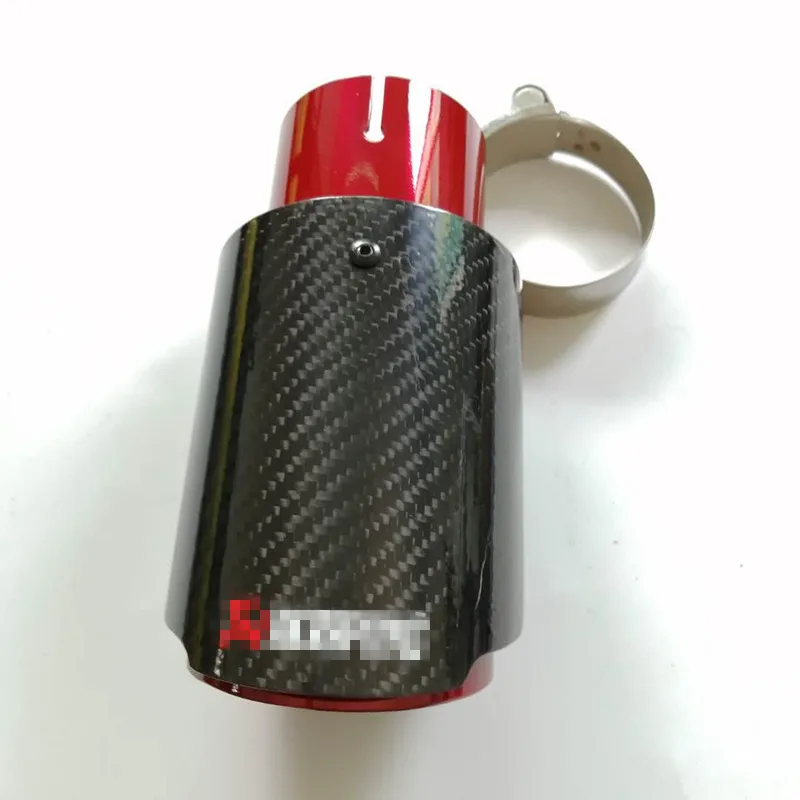 1 шт. Akrapovic выхлопные трубы для автомобиля глянцевый карбоновый глушитель