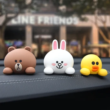 

Car Ornament Cartoon Auto Interior Decoration Ornaments Rearview Mirror Anti-Scratch Doll Styling Dashboard Accessories